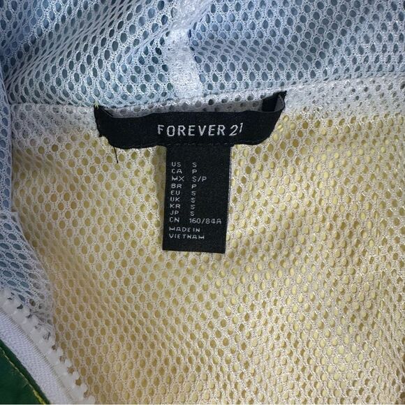 Forever 21 Mesh Jacket with Yellow and Blue - Picture 4 of 8